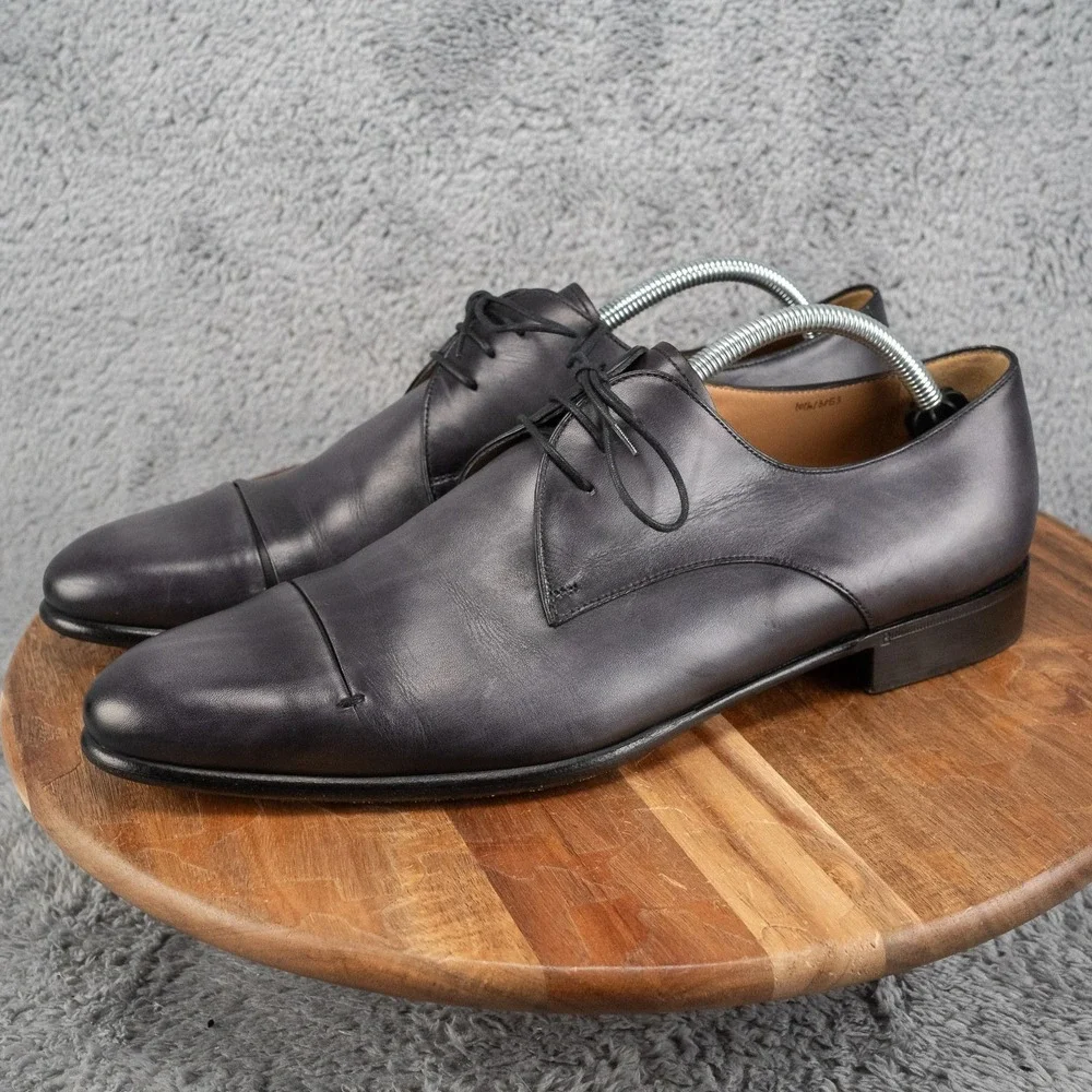 Berluti Galet Gaspard Oxford Smoky Grey Dress Shoes UK 10.5 US 11.5 EU 43.5 Calf